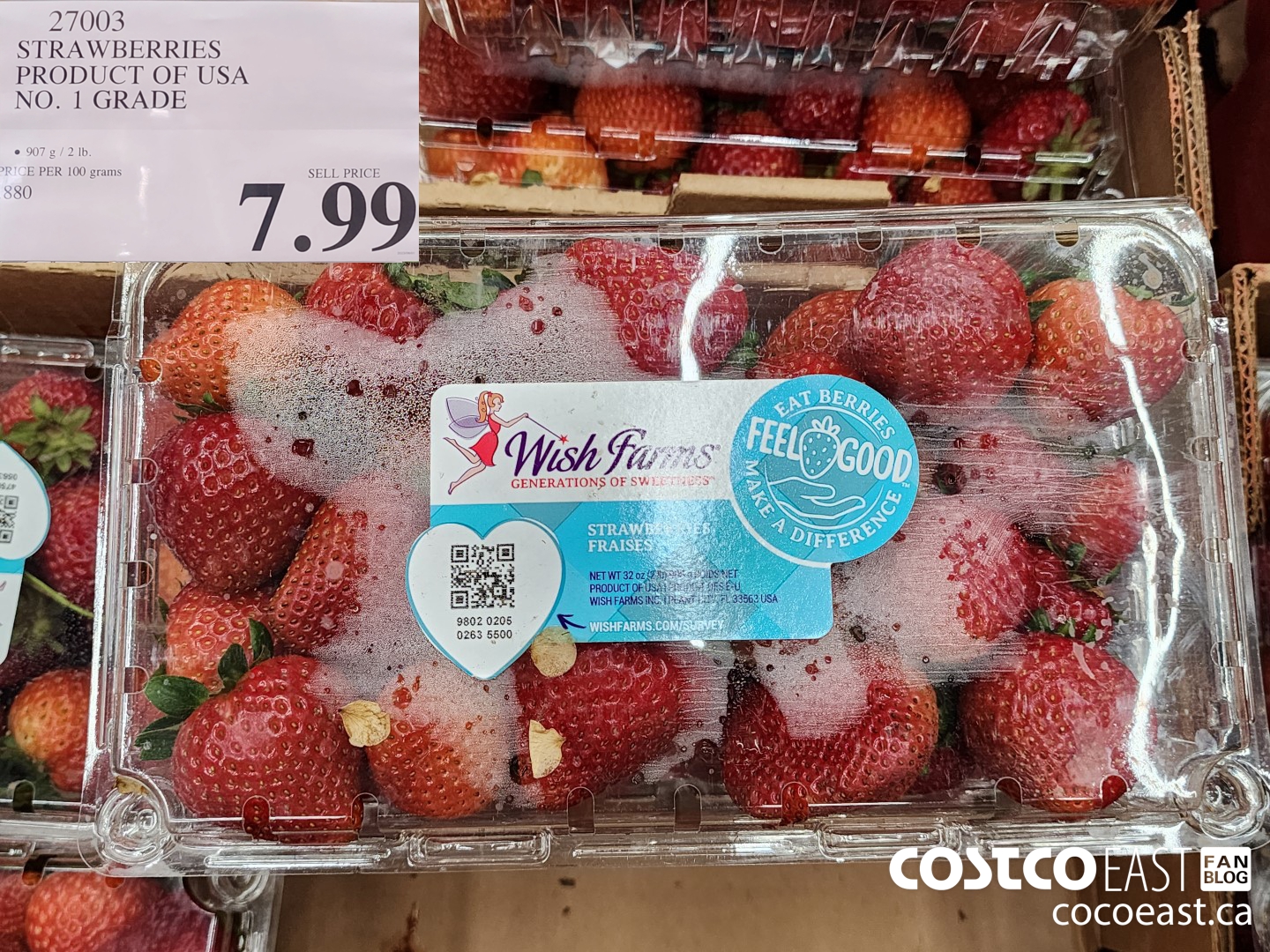 27003 STRAWBERRIES PRODUCT OF USA NO. 1 GRADE $7.99