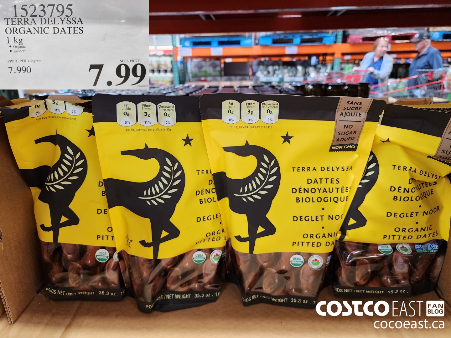 1523795 TERRA DELYSSA ORGANIC DATES 1 kg $7.99