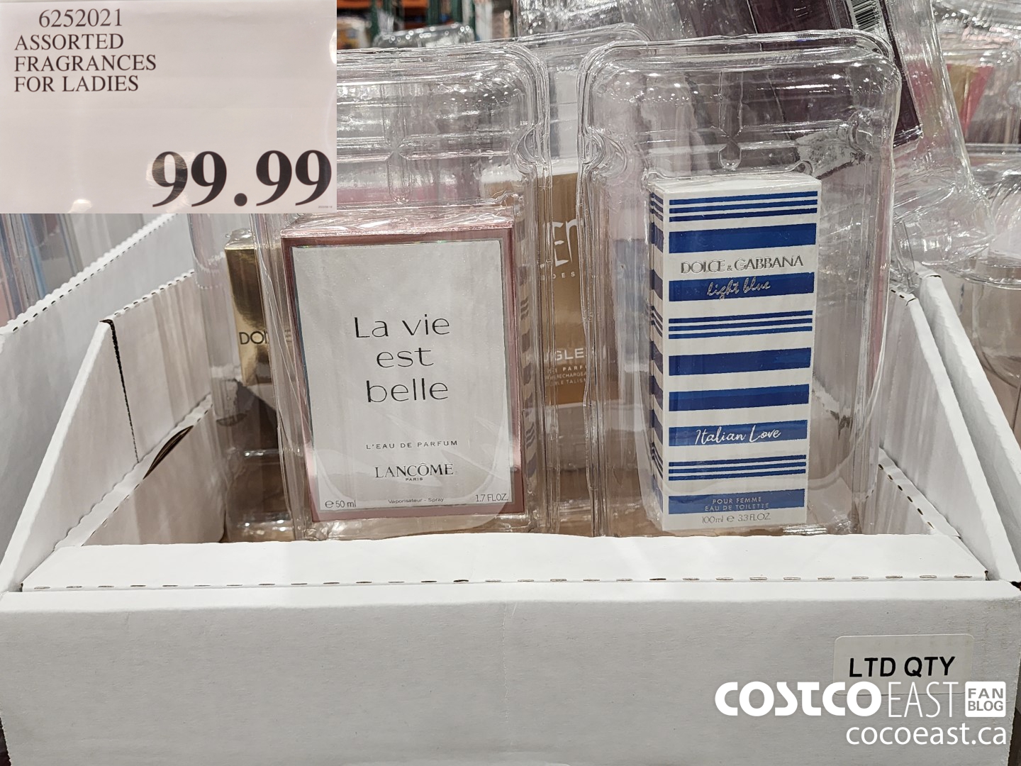 6252021 ASSORTED FRAGRANCES FOR LADIES $99.99