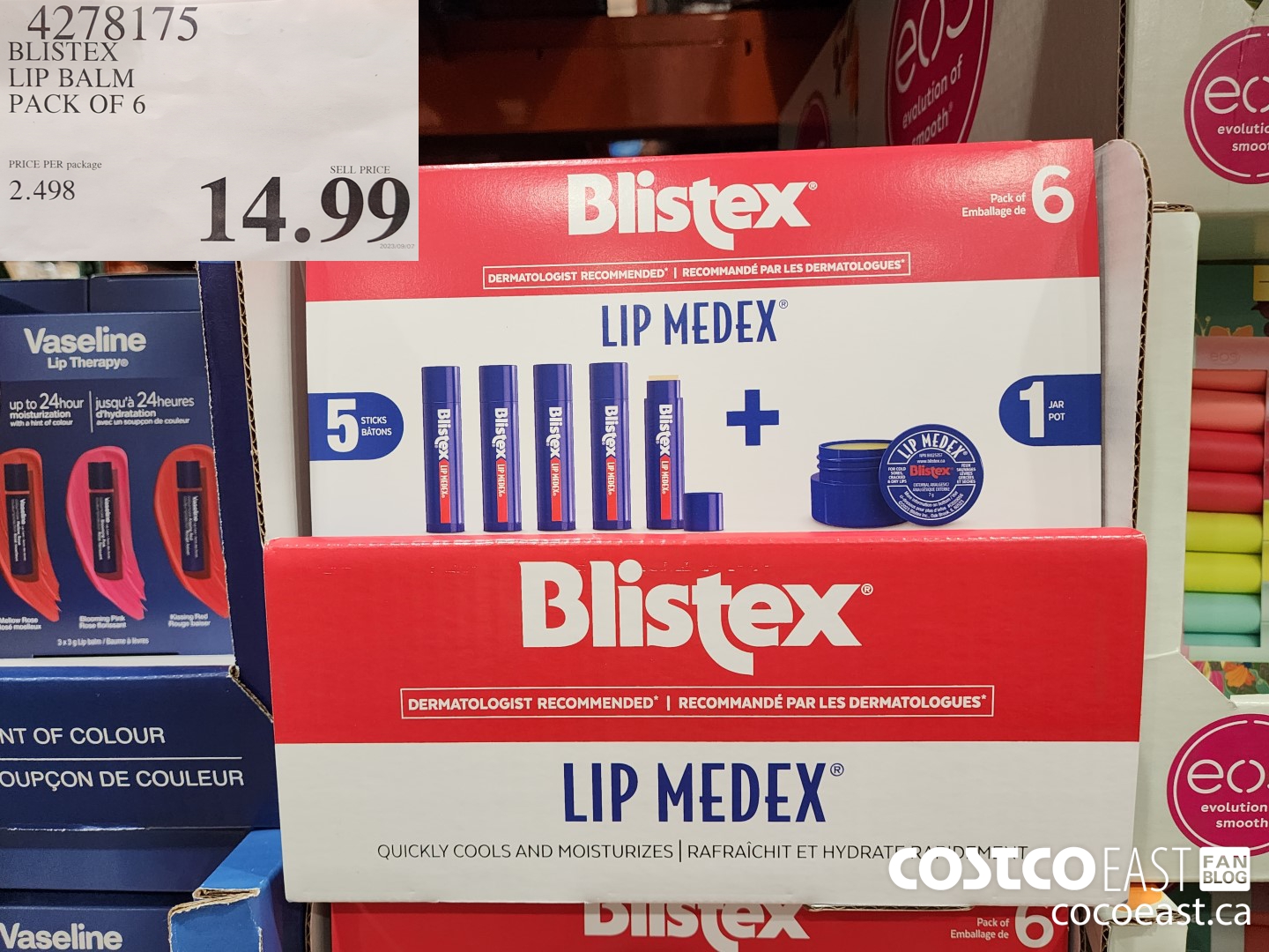 4278175 BLISTEX LIP BALM PACK OF 6 $14.99