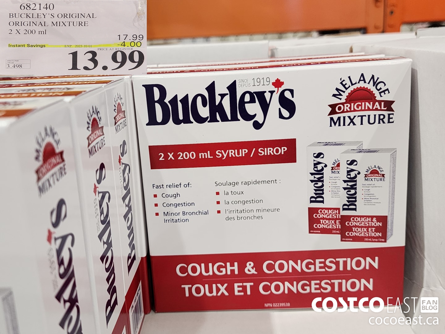 682140 BUCKLE ORIGINAL MIXTURE 2 X 200 ML ($4.00 INSTANT SAVINGS EXPIRES ON 2023-10-01) $13.99