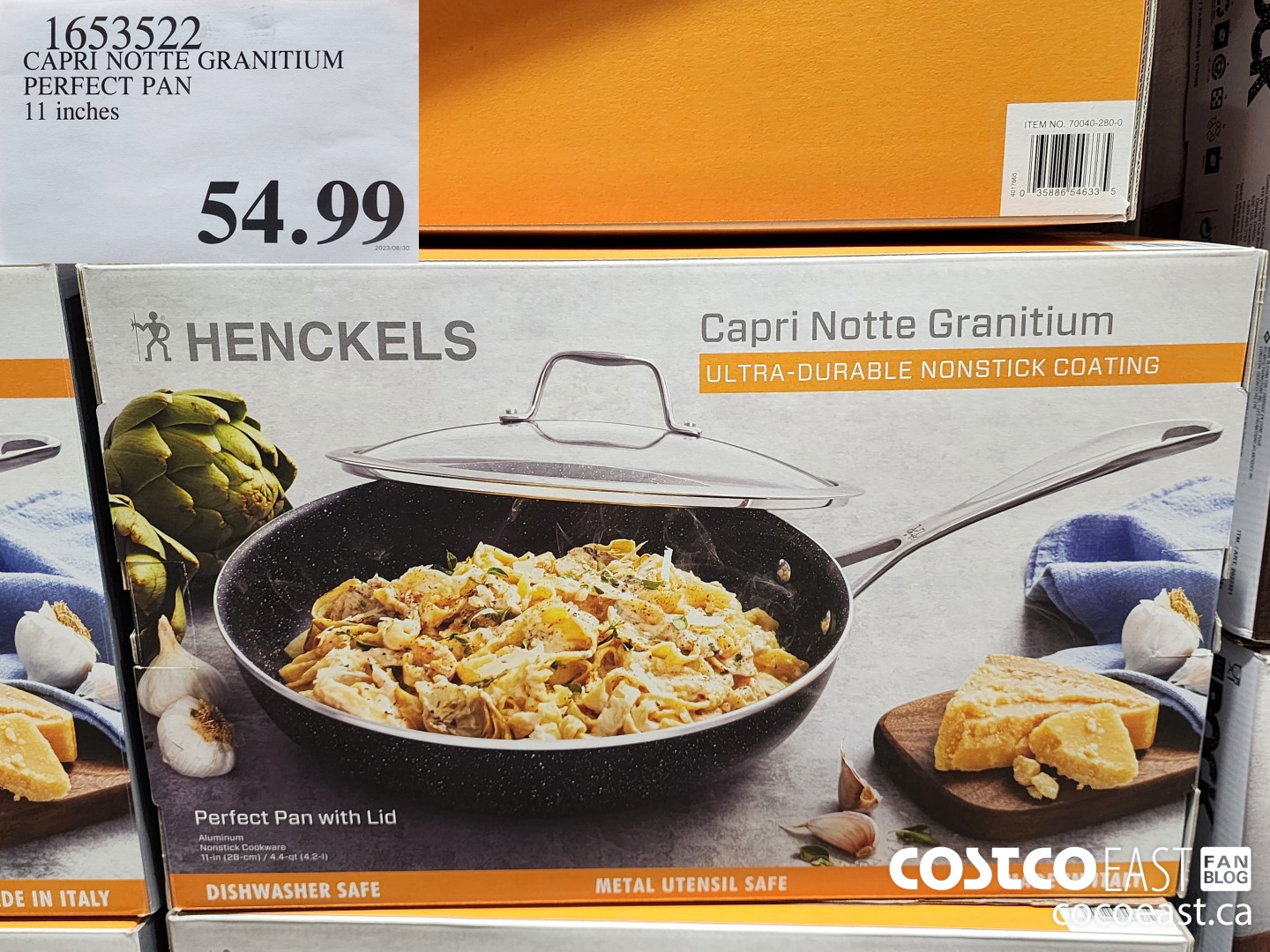 Henckels Capri Granitium Non-Stick 4.4 Quart Perfect Pan with Lid