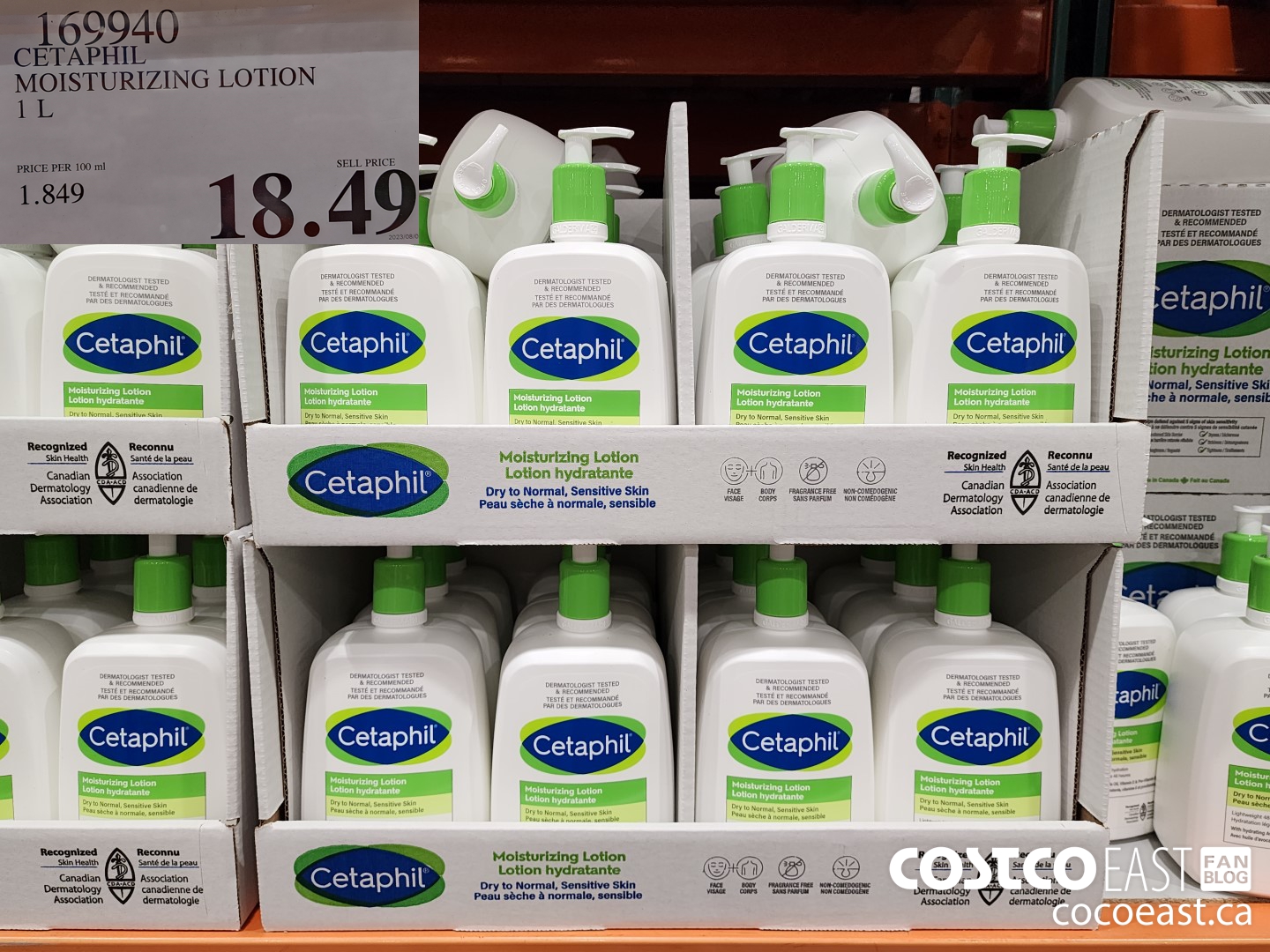 169940 CETAPHIL MOISTURIZING LOTION 1 L $18.49