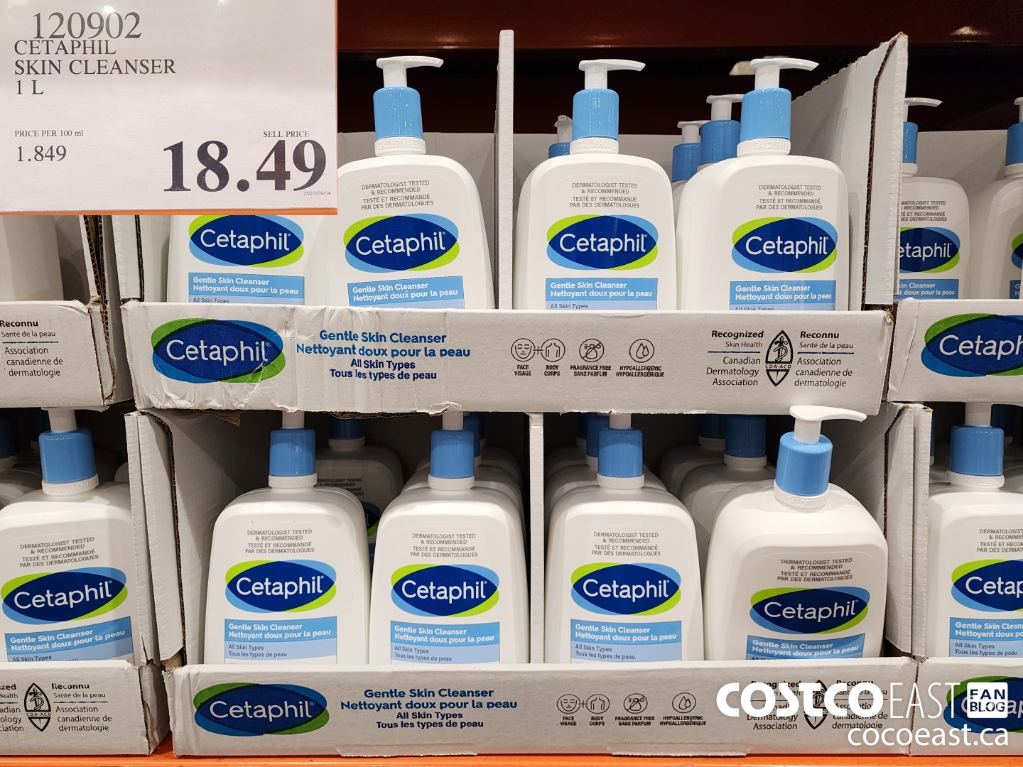 120902 CETAPHIL SKIN CLEANSER 1 L $18.49