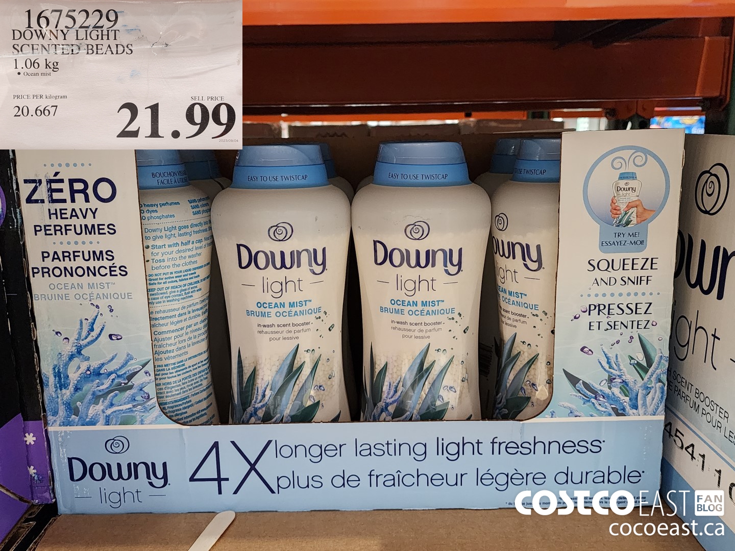 1675229 DOWNY LIGHT SCENTED BEADS 1.06 KG $21.99