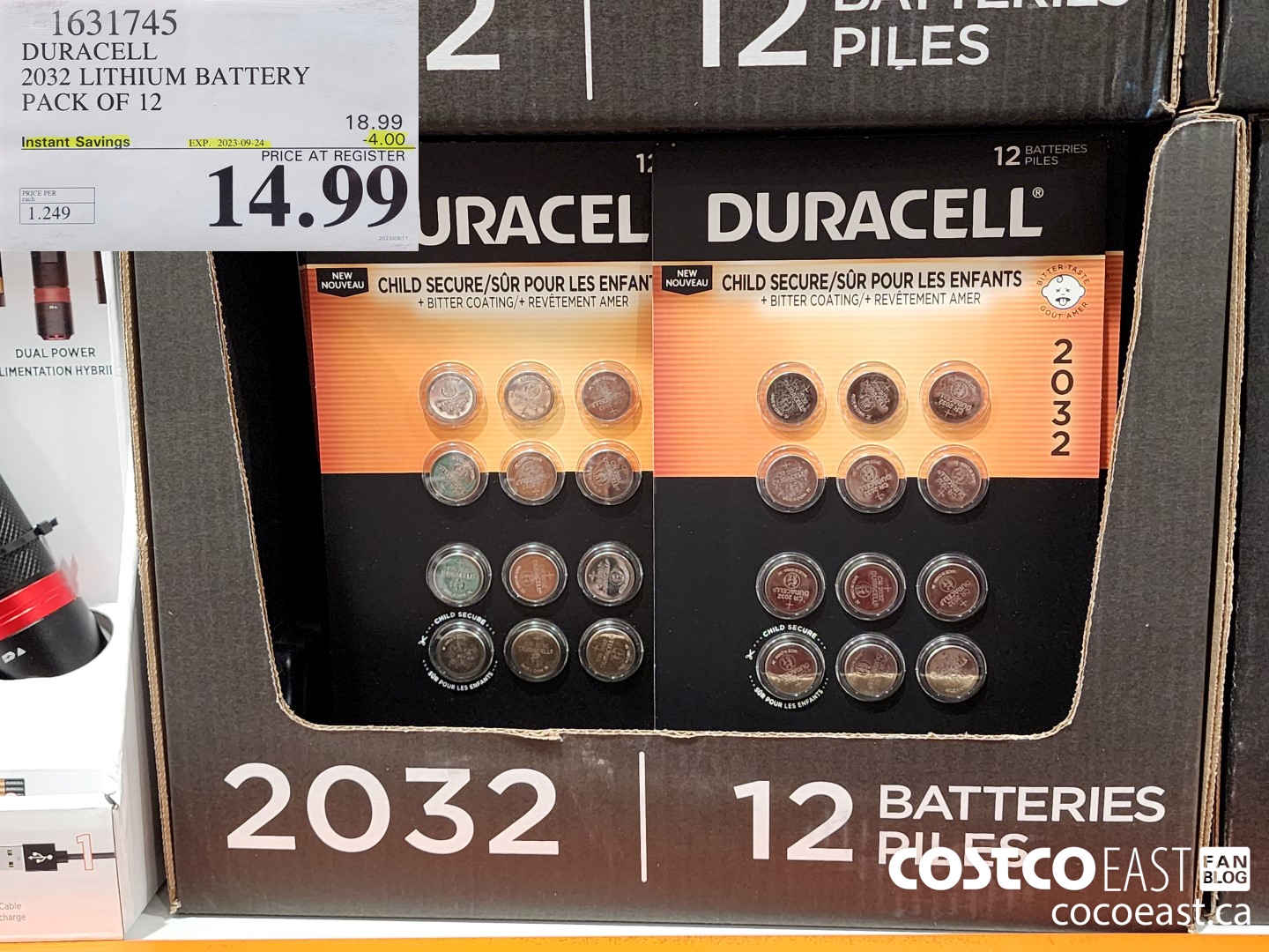 Duracell 2016 Piles au lithium avec revêtement amer, 1 Pack