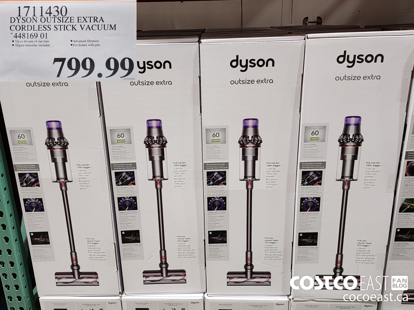 1711430 DYSON OUTSIZE EXTRA CORDLESS STICK VACUUM 448169 01 $799.99