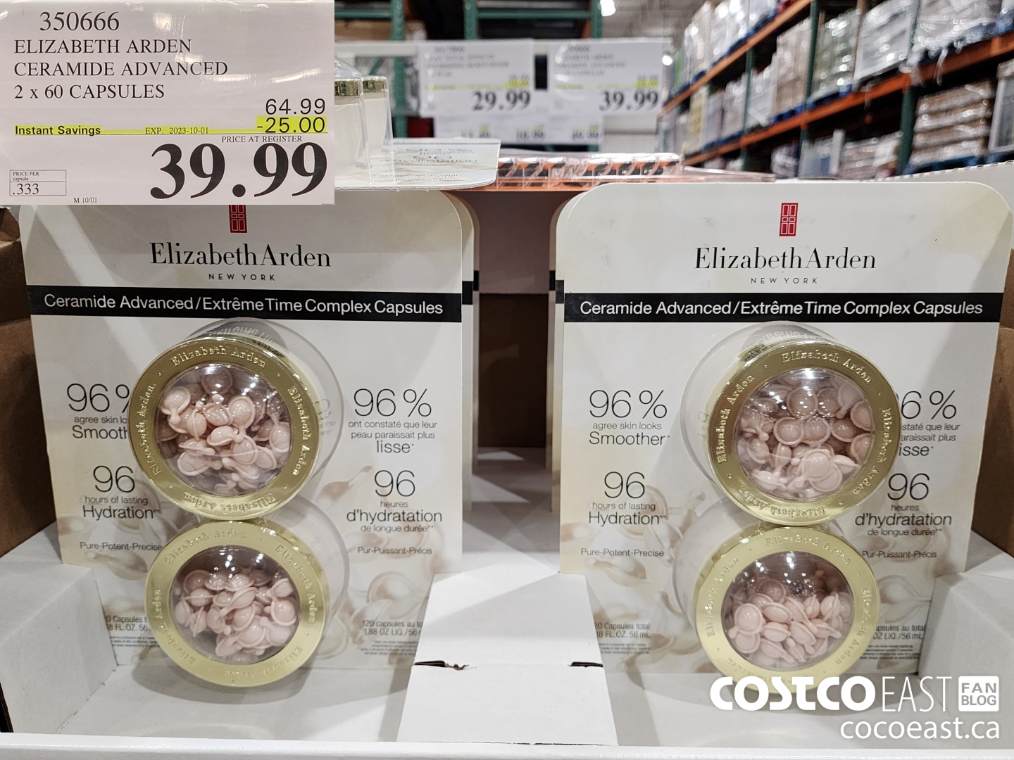 350666 ELIZABETH ARDEN CERAMIDE ADVANCED 2 x 60 CAPSULES ($25.00 INSTANT SAVINGS EXPIRES ON 2023-10-01) $39.99
