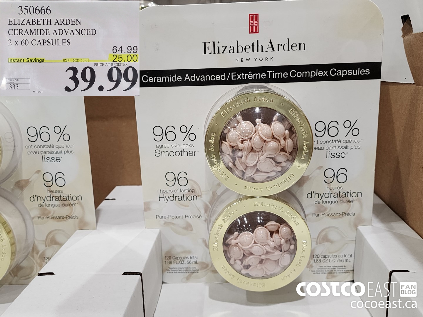 350666 ELIZABETH ARDEN CERAMIDE ADVANCED 2 x 60 CAPSULES ($25.00 INSTANT SAVINGS EXPIRES ON 2023-10-01) $39.99