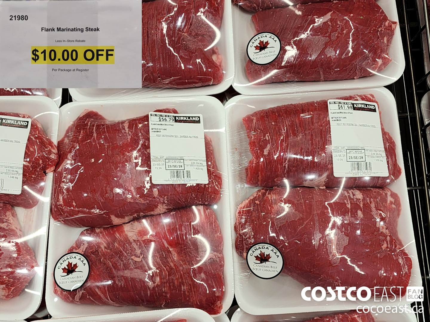 21980 Flank Marinating Steak ($10.00 INSTANT SAVINGS)