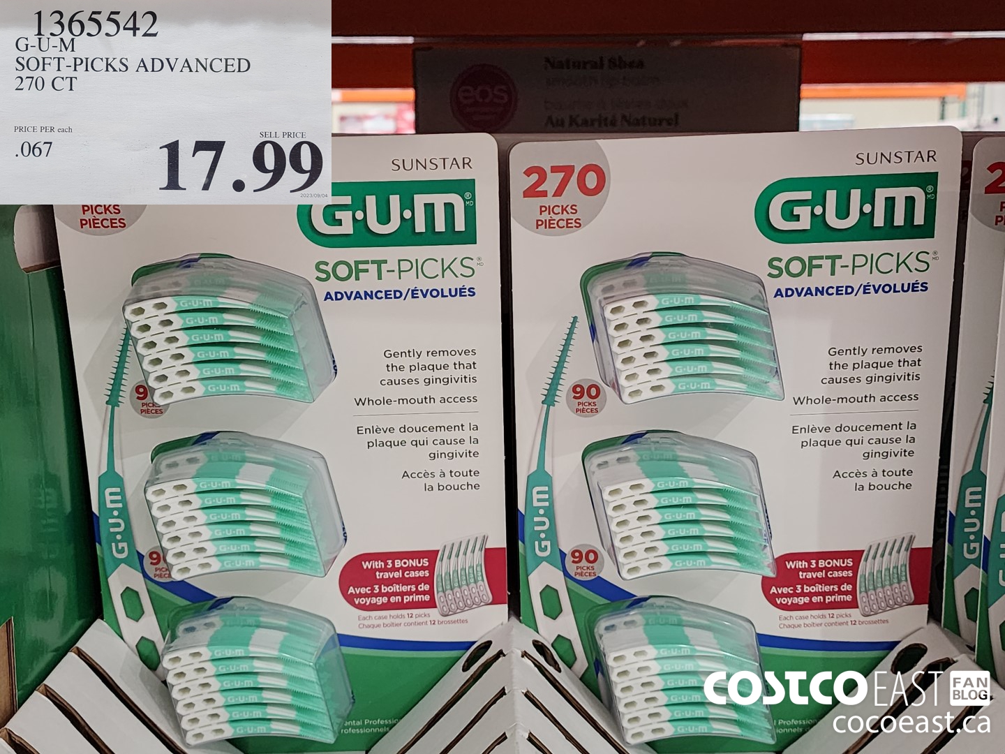 1365542 G-U-M SOFT-PICKS ADVANCED 270 CT $17.99