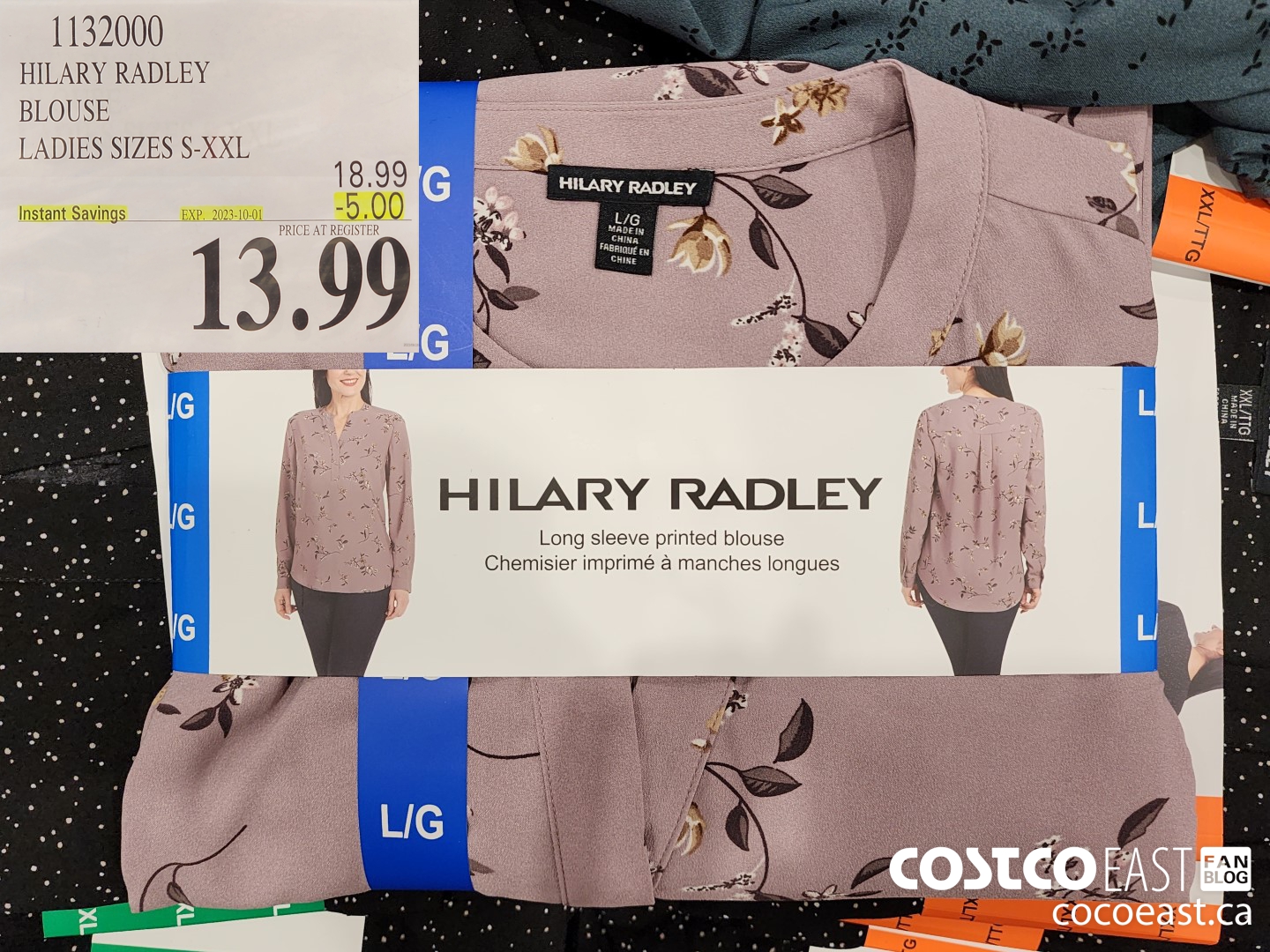 Hilary Radley Ladies' Long Sleeve Blouse Size: XXL