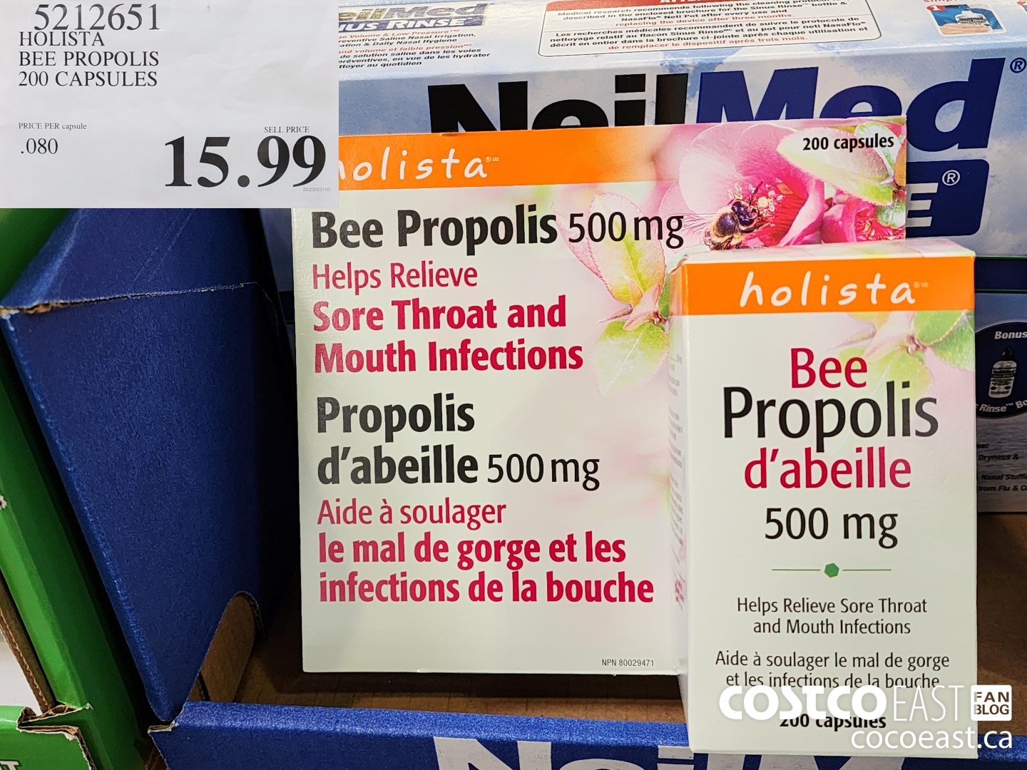 5212651 HOLISTA BEE PROPOLIS 200 CAPSULES $15.99