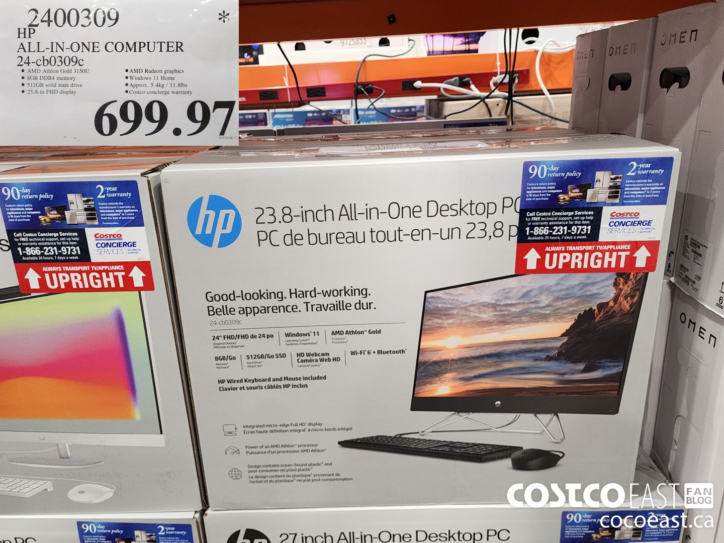 2400309 HP ALL-IN-ONE COMPUTER 24-cb0309c $699.97