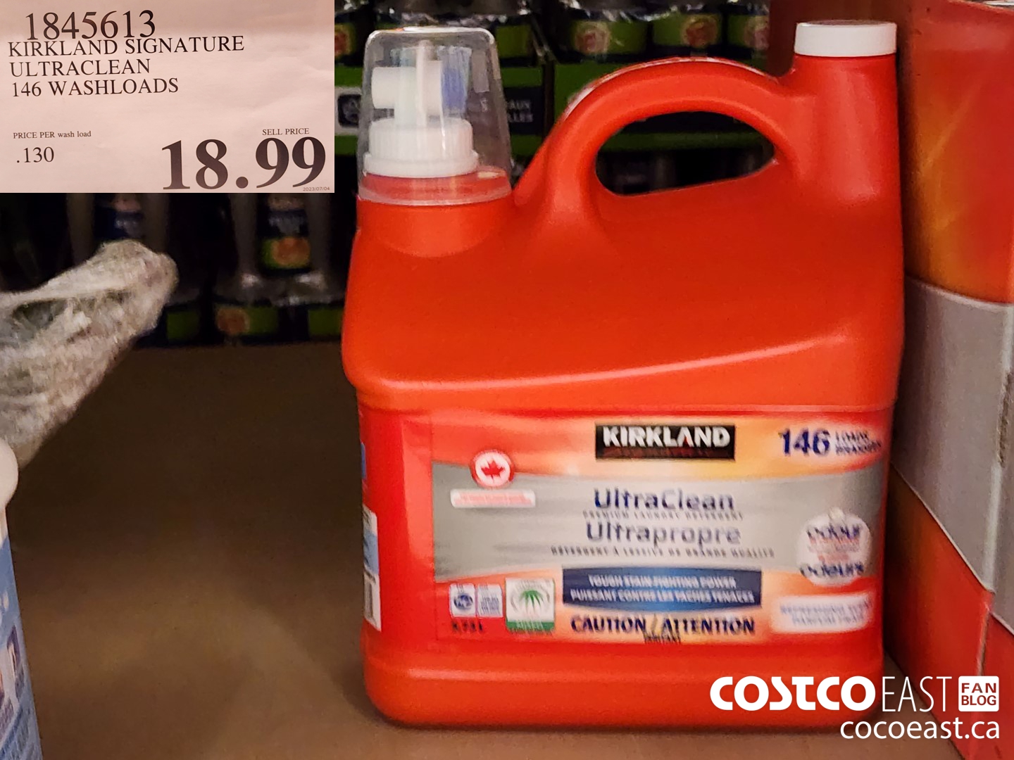 845613 KIRKLAND SIGNATURE ULTRACLEAN 146 WASHLOADS $18.99