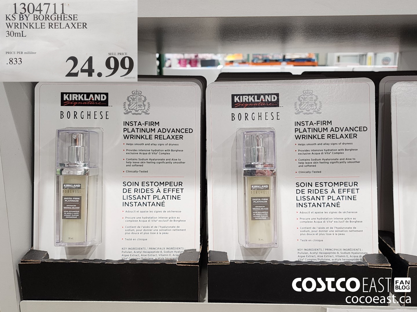 1304711 KS BY BORGHESE WRINKLE RELAXER 30ML $24.99