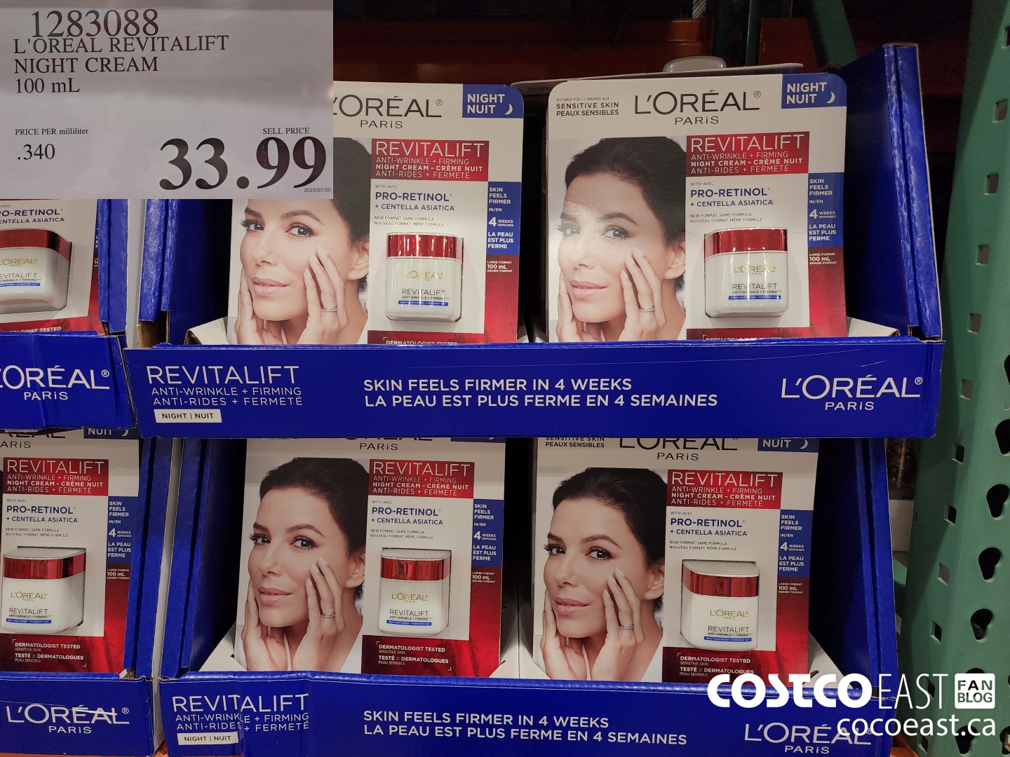 1283088 L'OREAL REVITALIFT NIGHT CREAM 100 mL $33.99