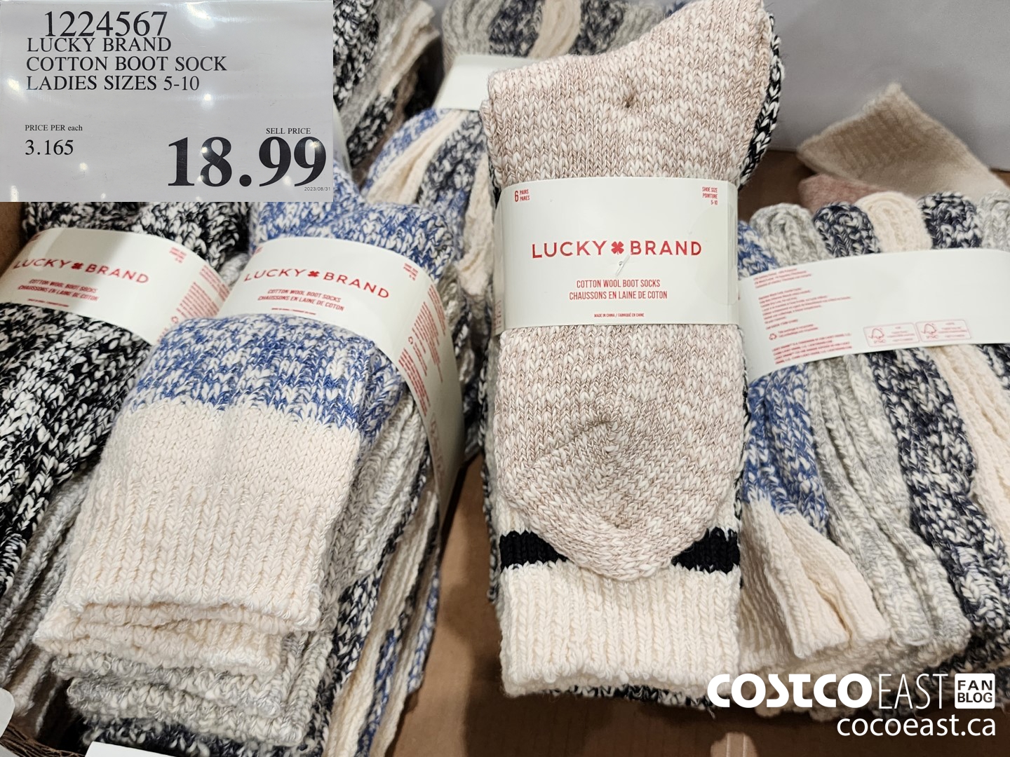 Lucky Brand Super Soft Boot Socks 6-Pack Only $6.99 at Costco