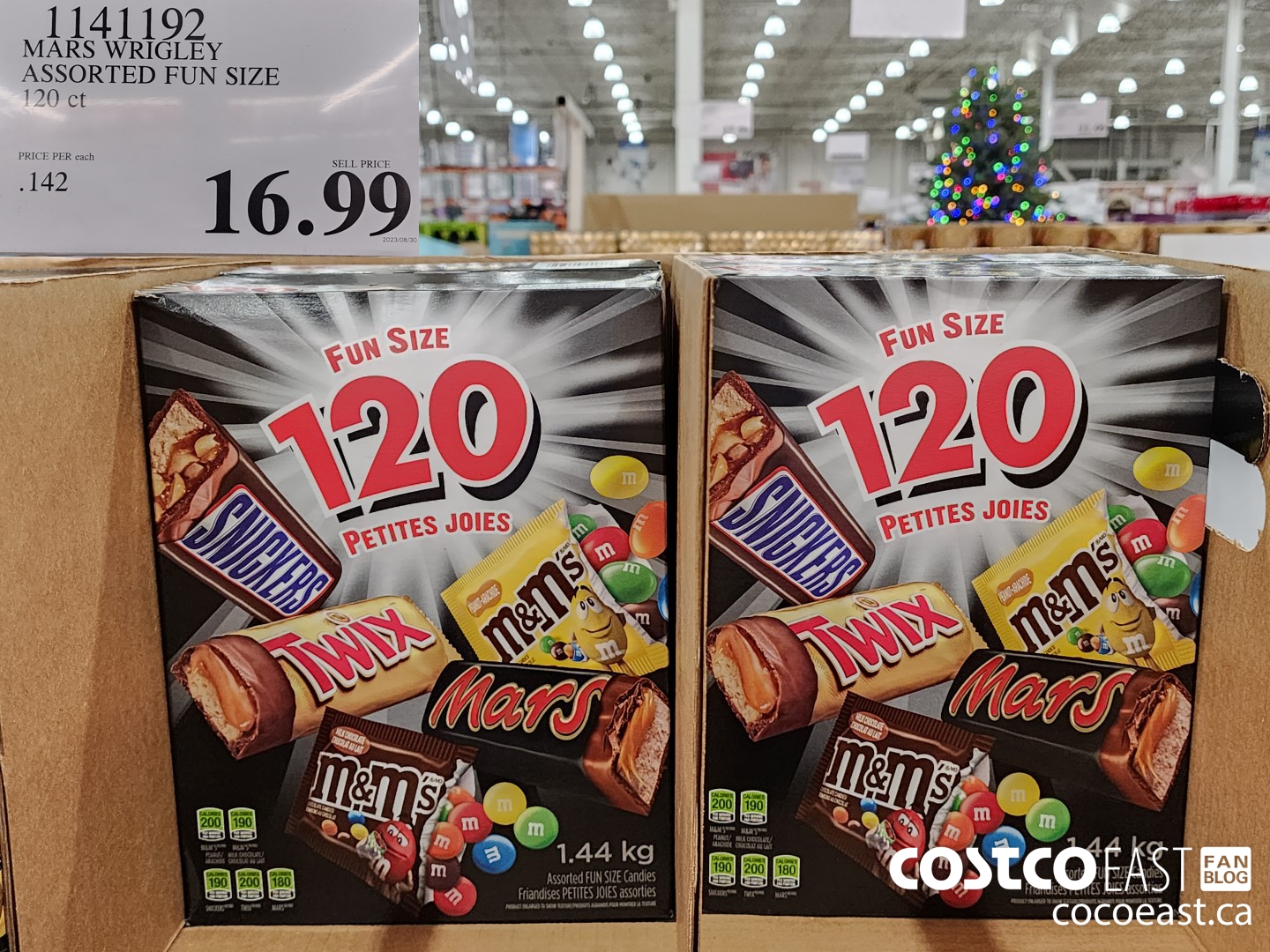 1141192 MARS WRIGLEY ASSORTED FUN SIZE 120 CT $16.99