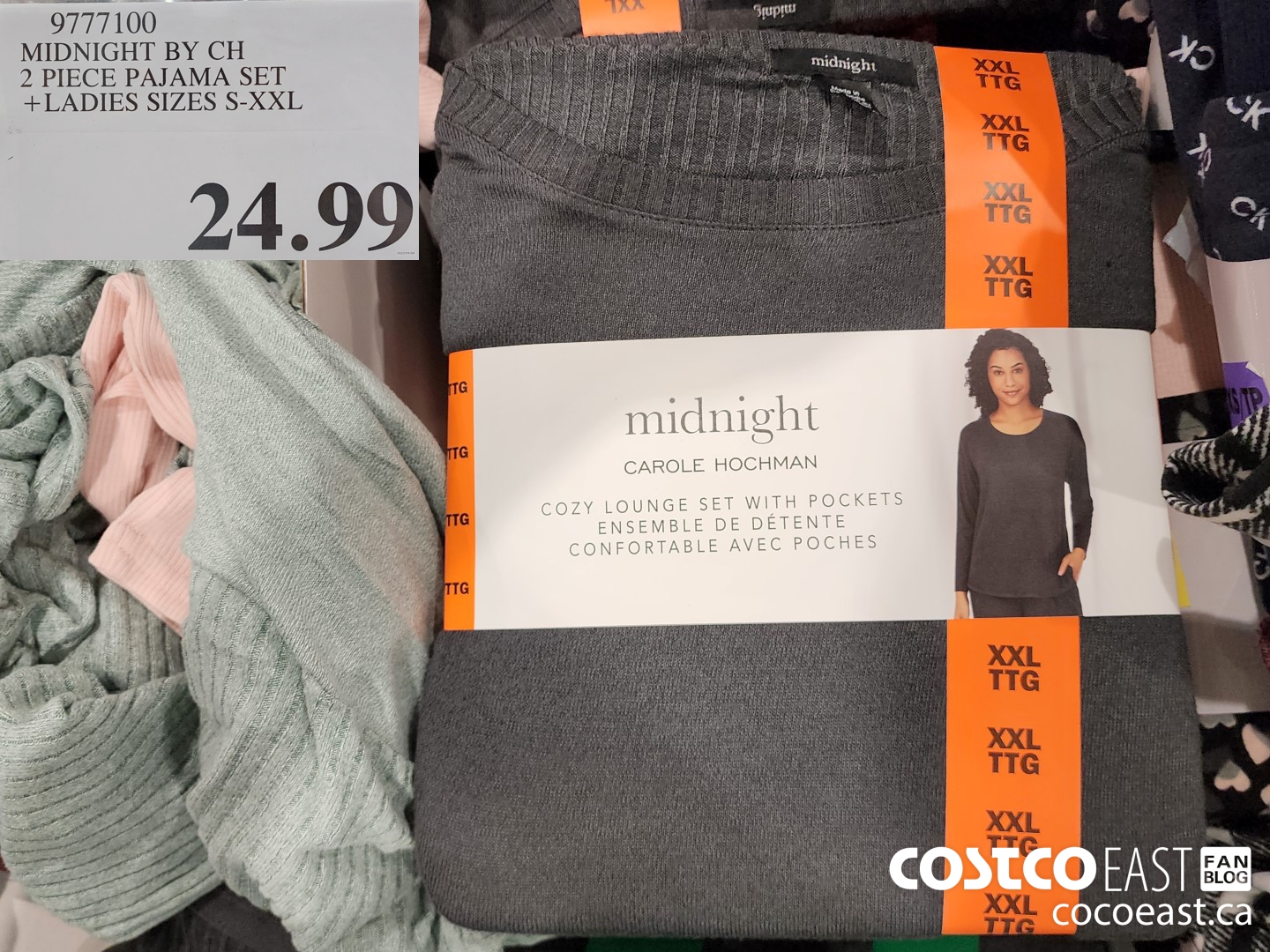 9777100 MIDNIGHT BY CH 2 PIECE PAJAMA SET +LADIES SIZES S-XXL $24.99