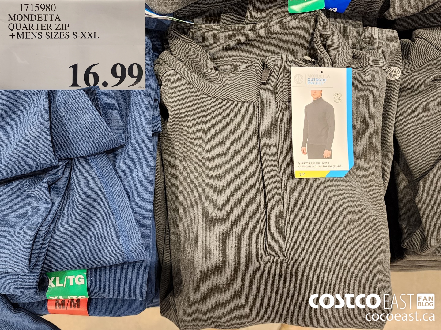 Costco] Mondetta Men's Full Zip Jacket - Black & Blue - Various Sizes -  $9.97 - w/ FS - RedFlagDeals.com Forums