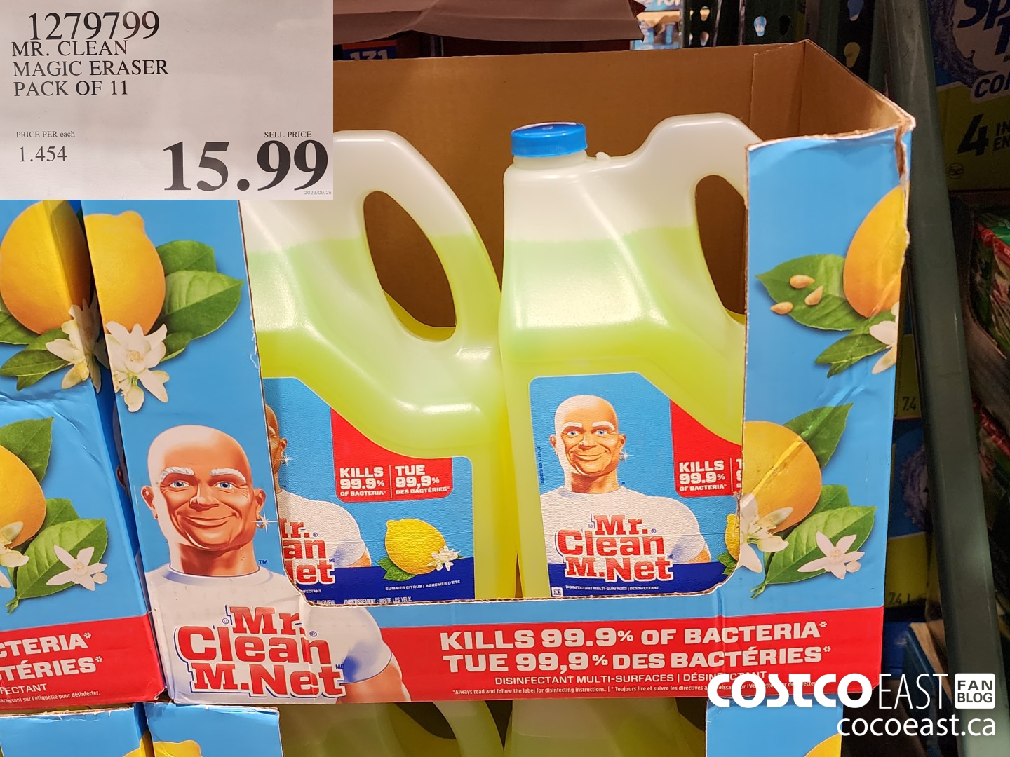 1279799 MR. CLEAN MAGIC ERASER PACK OF 11 $15.99