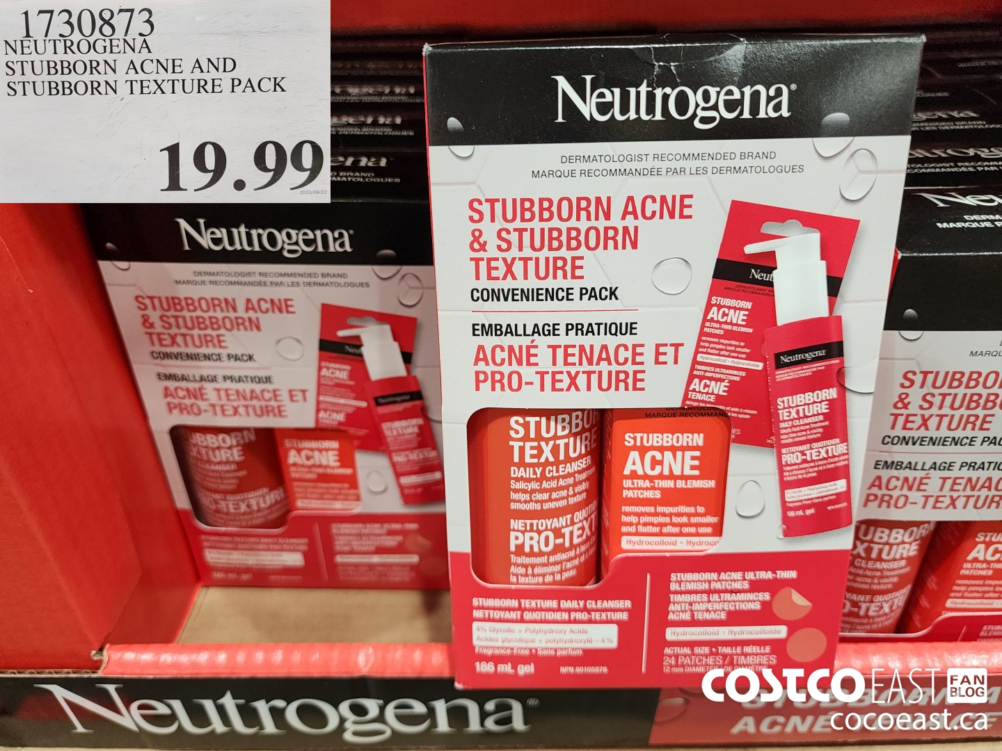 1730873 NEUTROGENA STUBBORN ACNE AND STUBBORN TEXTURE PACK $19.99
