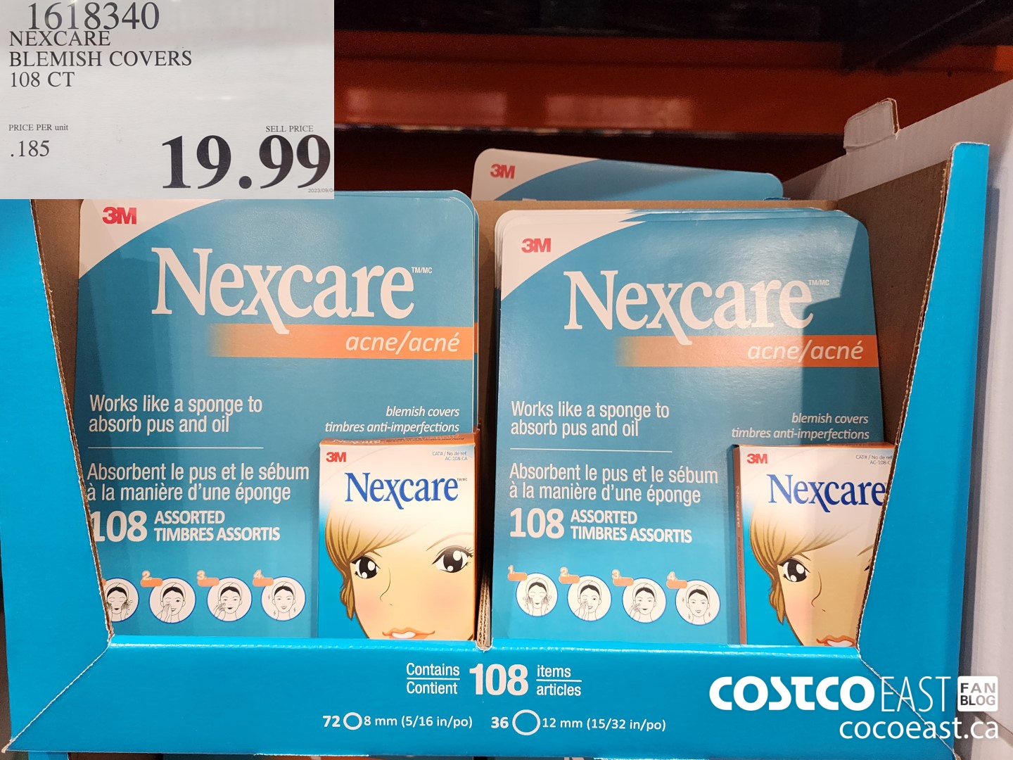 1618340 NEXCARE BLEMISH COVERS 108 CT $19.99