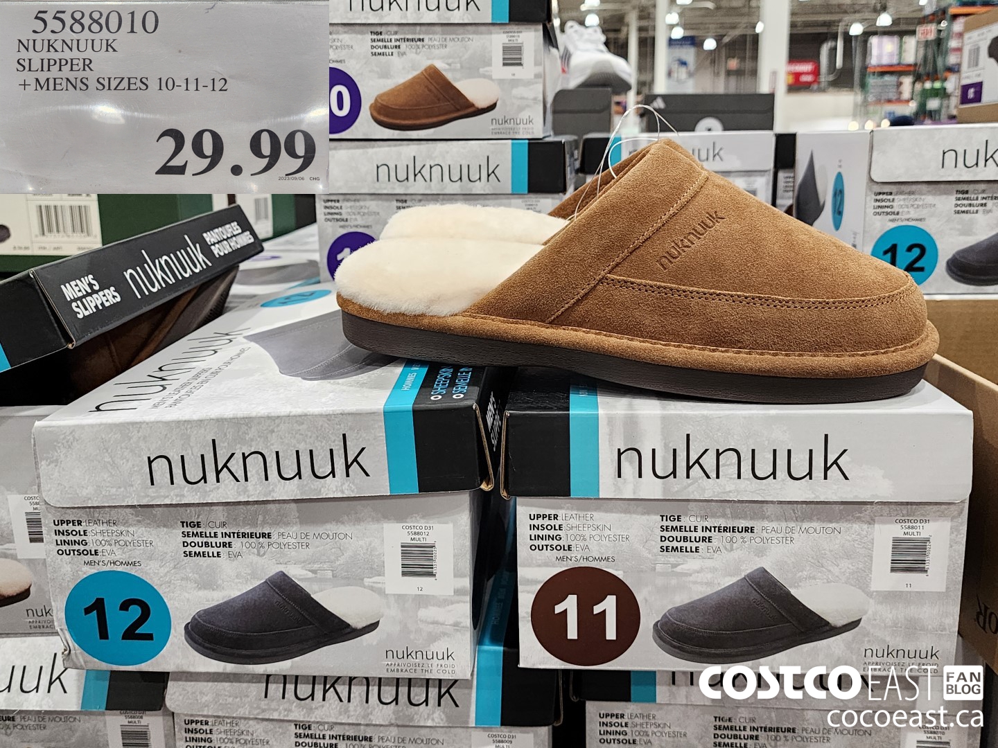 5588010 NUKNUUK SLIPPER + MENS SIZES 10-11-12 $29.99