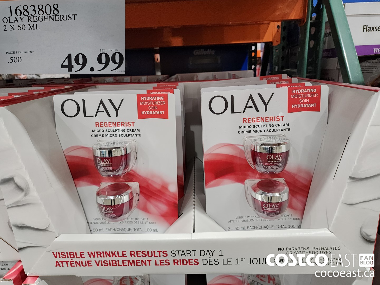 1683808 OLAY REGENERIST 2 X 50 ML $49.99