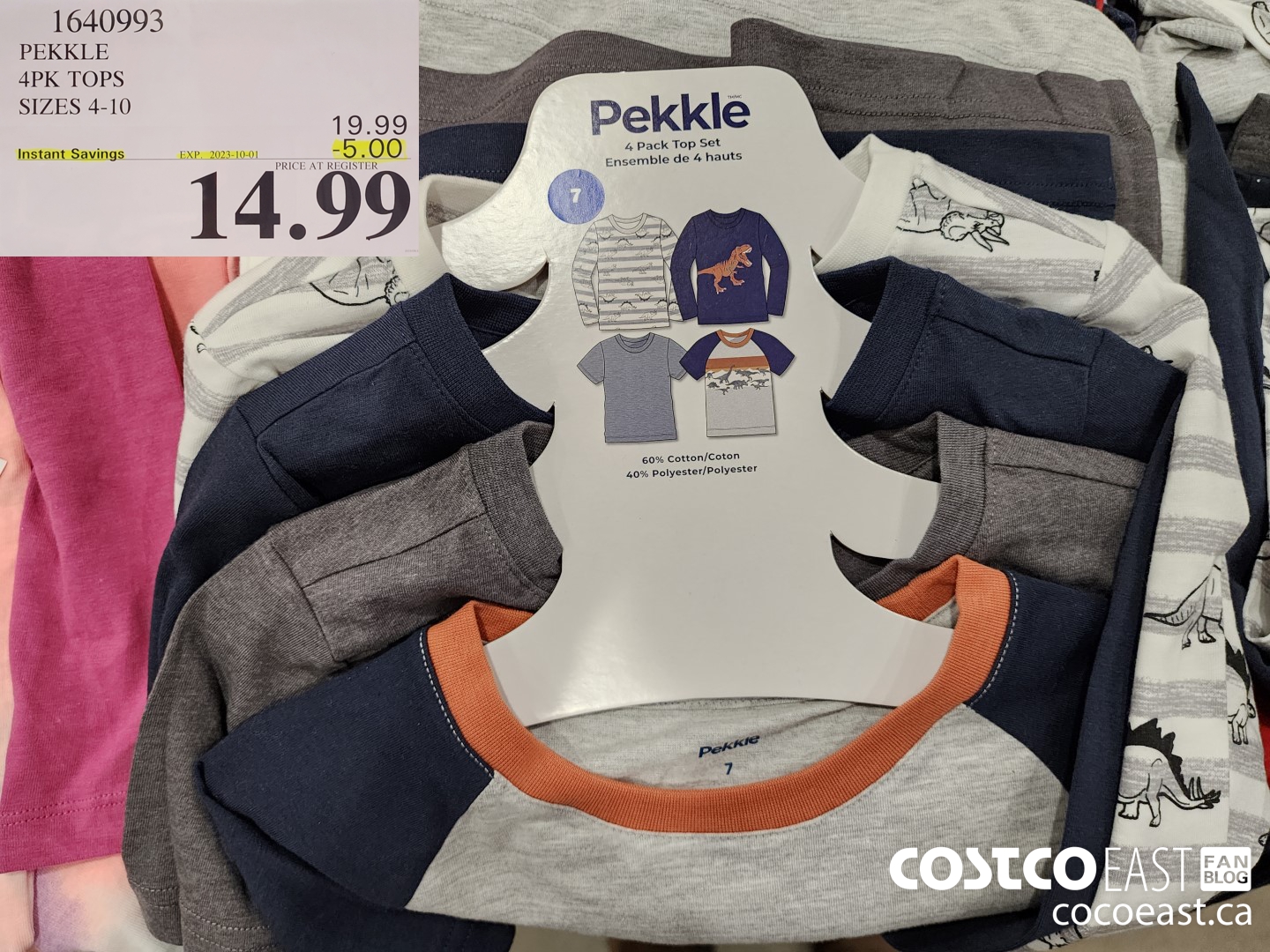 1640993 PEKKLE 4PK TOPS SIZES 4-10 ($5.00 INSTANT SAVINGS EXPIRES ON 2023-10-01) $14.99