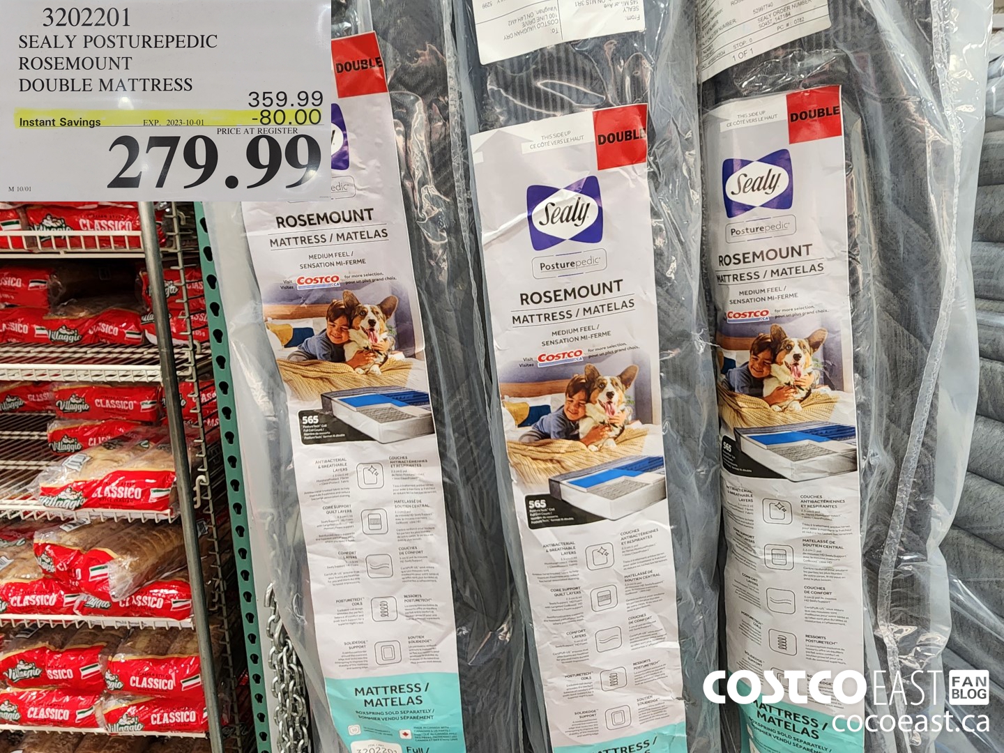 3202201 SEALY POSTUREPEDIC ROSEMOUNT DOUBLE MATTRESS ($80.00 INSTANT SAVINGS EXPIRES ON 2023-10-01) $279.99