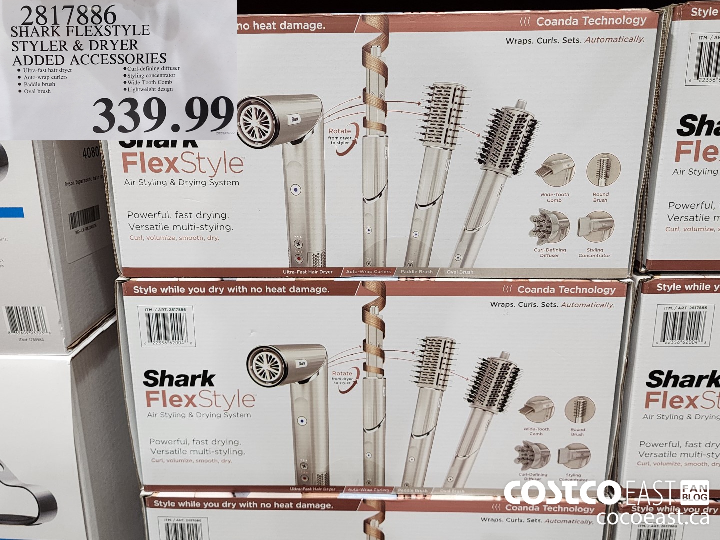2817886 SHARK FLEXSTYLE STYLER & DRYER ADDED ACCESSORIES $339.99