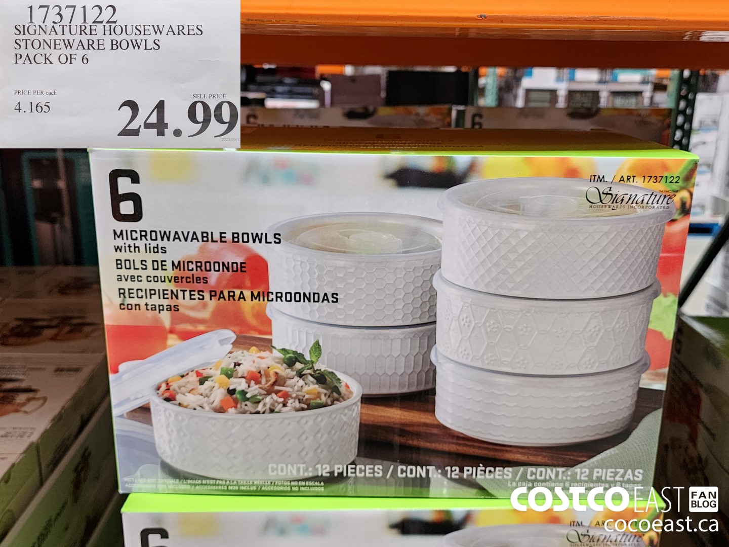 1609656 SIGNATURE HOUSEWARES BOWLS SET OF 6 18 99 - Costco East Fan Blog