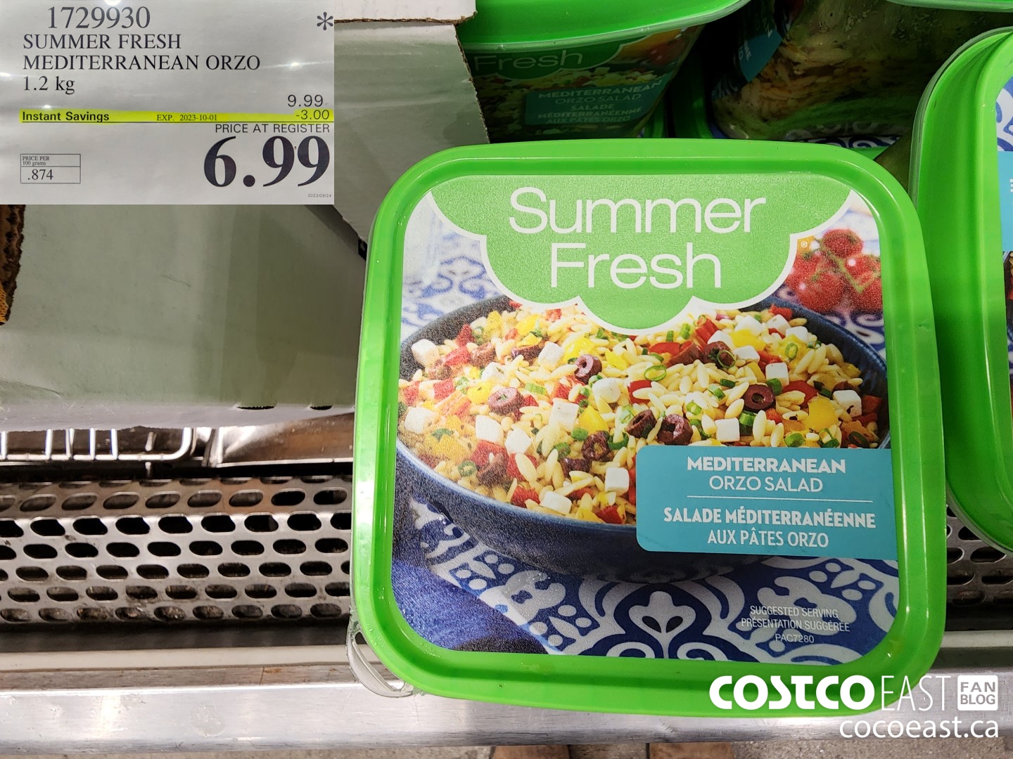 1729930 SUMMER FRESH MEDITERRANEAN ORZO 1.2 kg ($3.00 INSTANT SAVINGS EXPIRES ON 2023-10-01) $6.99