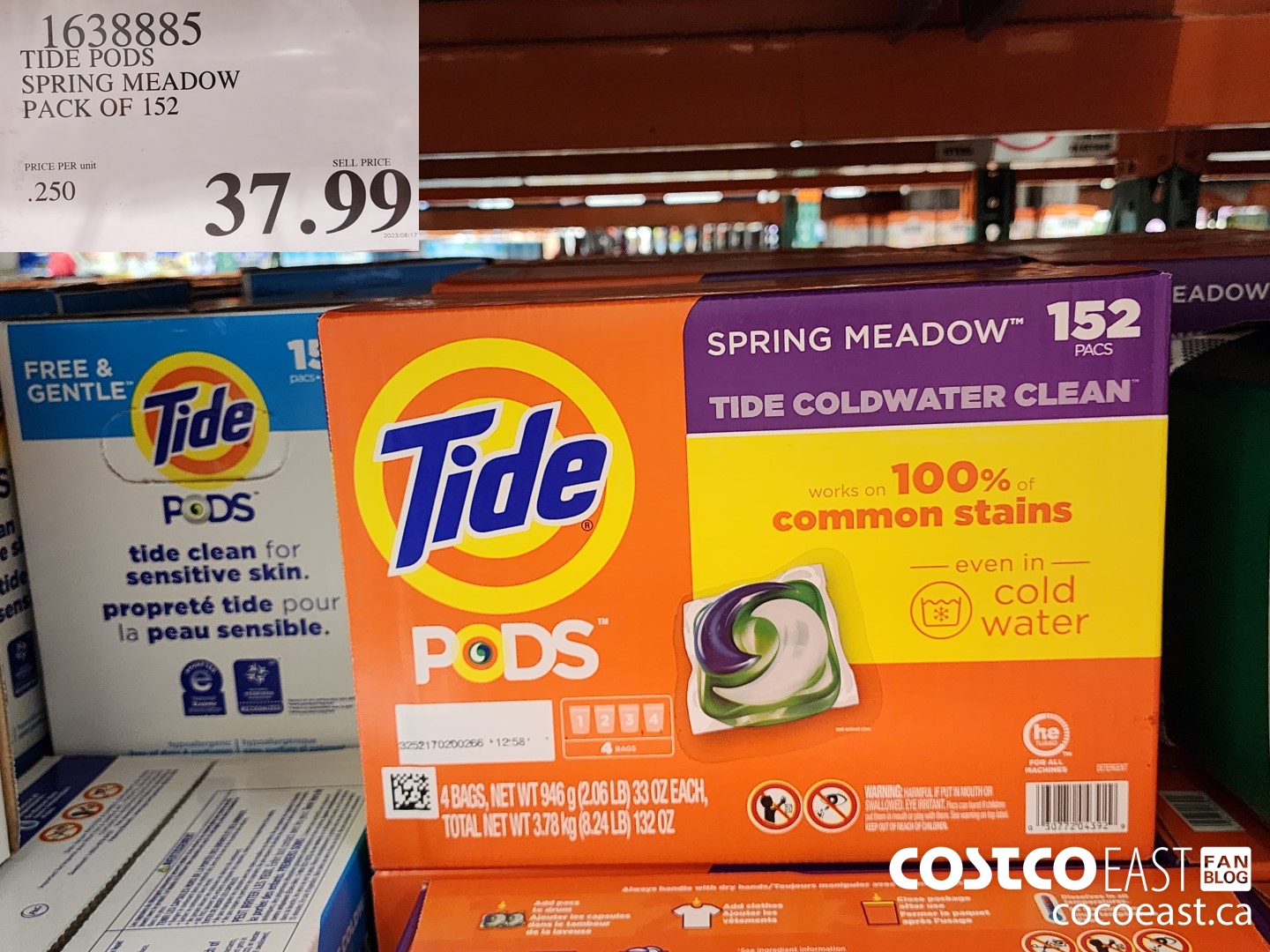 1638885 TIDE PODS SPRING MEADOW PACK OF 152 $37.99