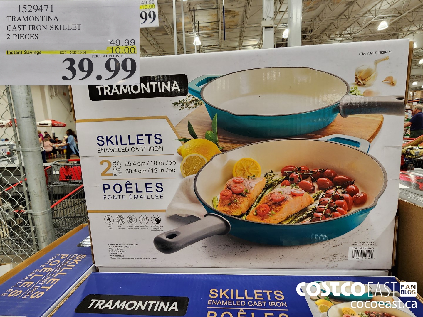 1529471 TRAMONTINA CAST IRON SKILLET 2 PIECES ($10.00 INSTANT SAVINGS EXPIRES ON 2023-10-01) $39.99