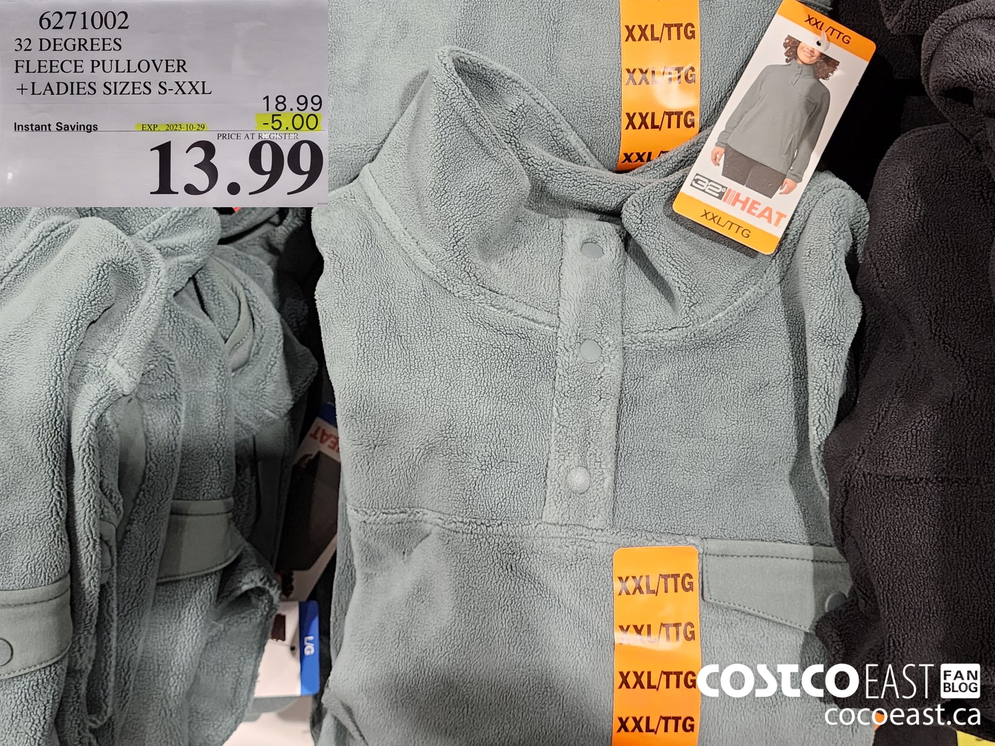 6271002 32 DEGREES FLEECE PULLOVER +LADIES SIZES S-XXL ($5.00 INSTANT SAVINGS EXPIRES ON 2023-10-29) $13.99