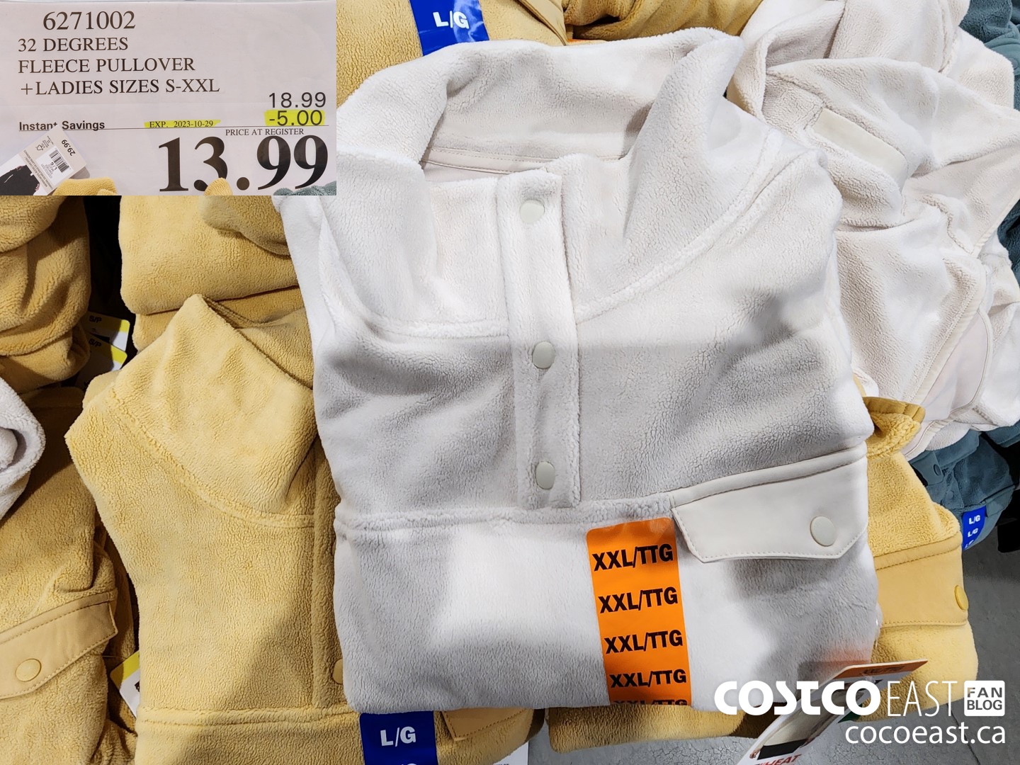 6271002 32 DEGREES FLEECE PULLOVER +LADIES SIZES S-XXL ($5.00 INSTANT SAVINGS EXPIRES ON 2023-10-29) $13.99