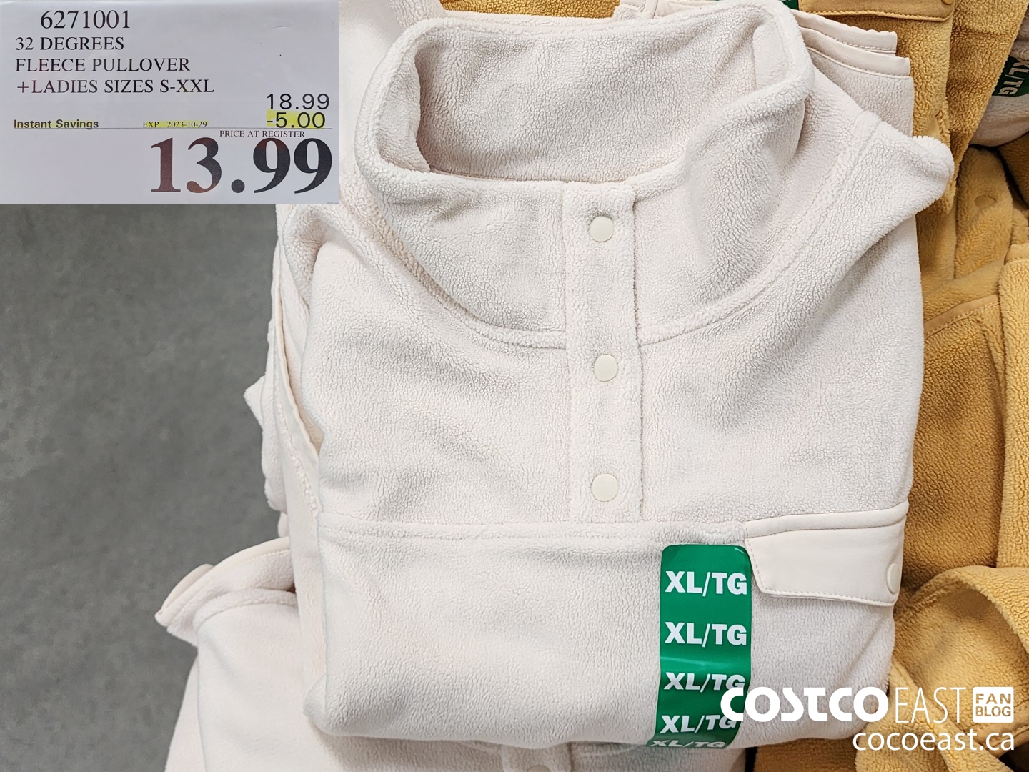 6271001 32 DEGREES FLEECE PULLOVER +LADIES SIZES S-XXL ($5.00 INSTANT SAVINGS EXPIRES ON 2023-10-29) $13.99