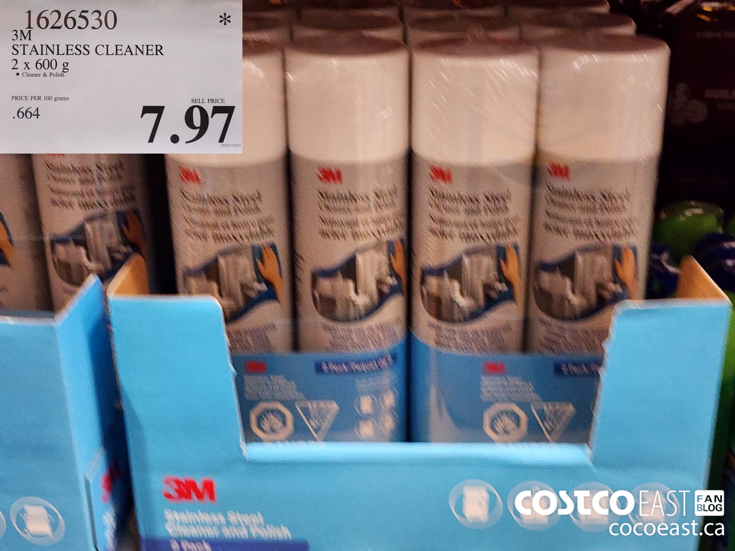 1626530 3M STAINLESS CLEANER 2 x 600g $7.97