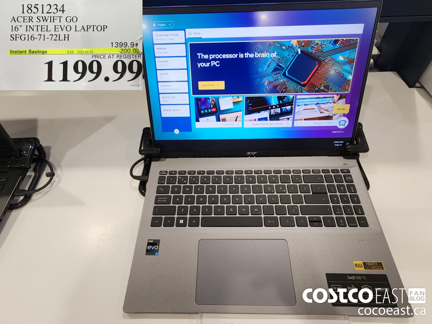 1851234 ACER SWIFT GO 16