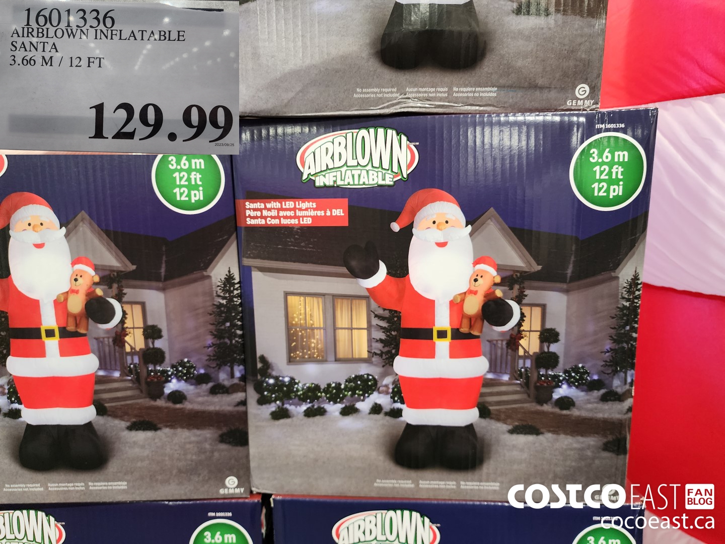 1601336 AIRBLOWN INFLATABLE SANTA 3.66 M / 12 FT $129.99