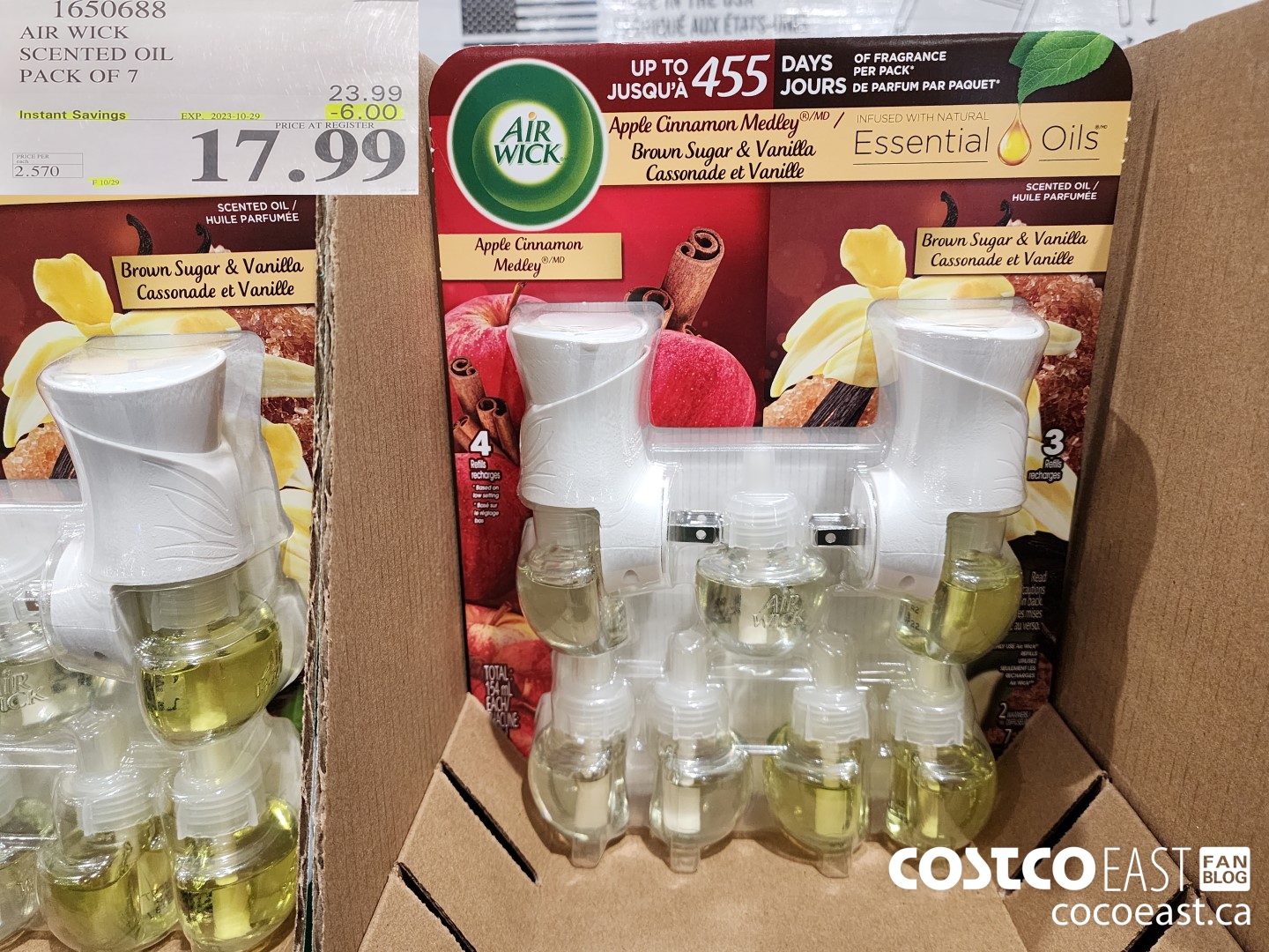 1650688 AIR WICK SCENTED OIL PACK OF 7 ($6.00 INSTANT SAVINGS EXPIRES ON 2023-10-29) $17.99