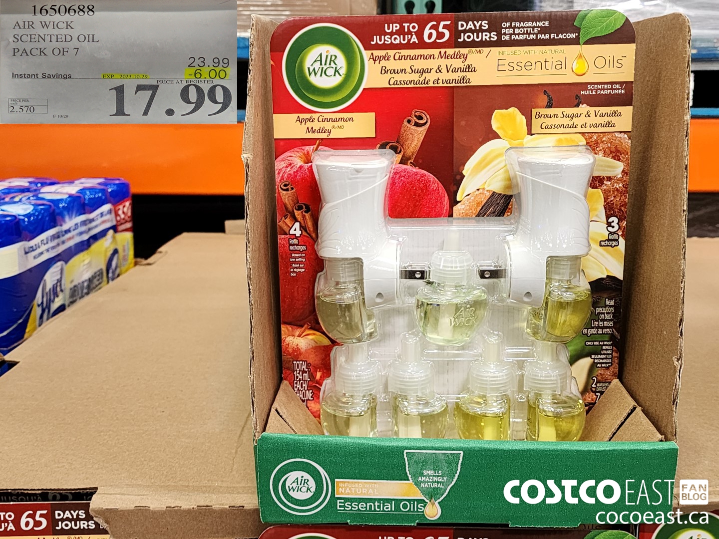 1650688 AIR WICK SCENTED OIL PACK OF 7 ($6.00 INSTANT SAVINGS EXPIRES ON 2023-10-29) $17.99