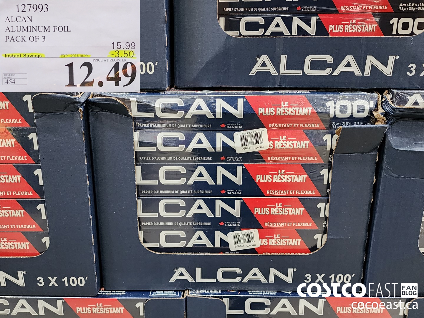 127993 ALCAN ALUMINUM FOIL PACK OF 3 ($3.50 INSTANT SAVINGS EXPIRES ON 2023-10-29) $12.49