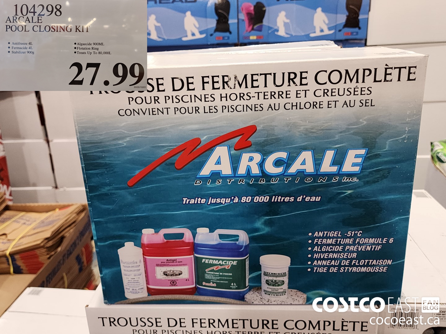 104298 ARCALE POOL CLOSING KIT $27.99