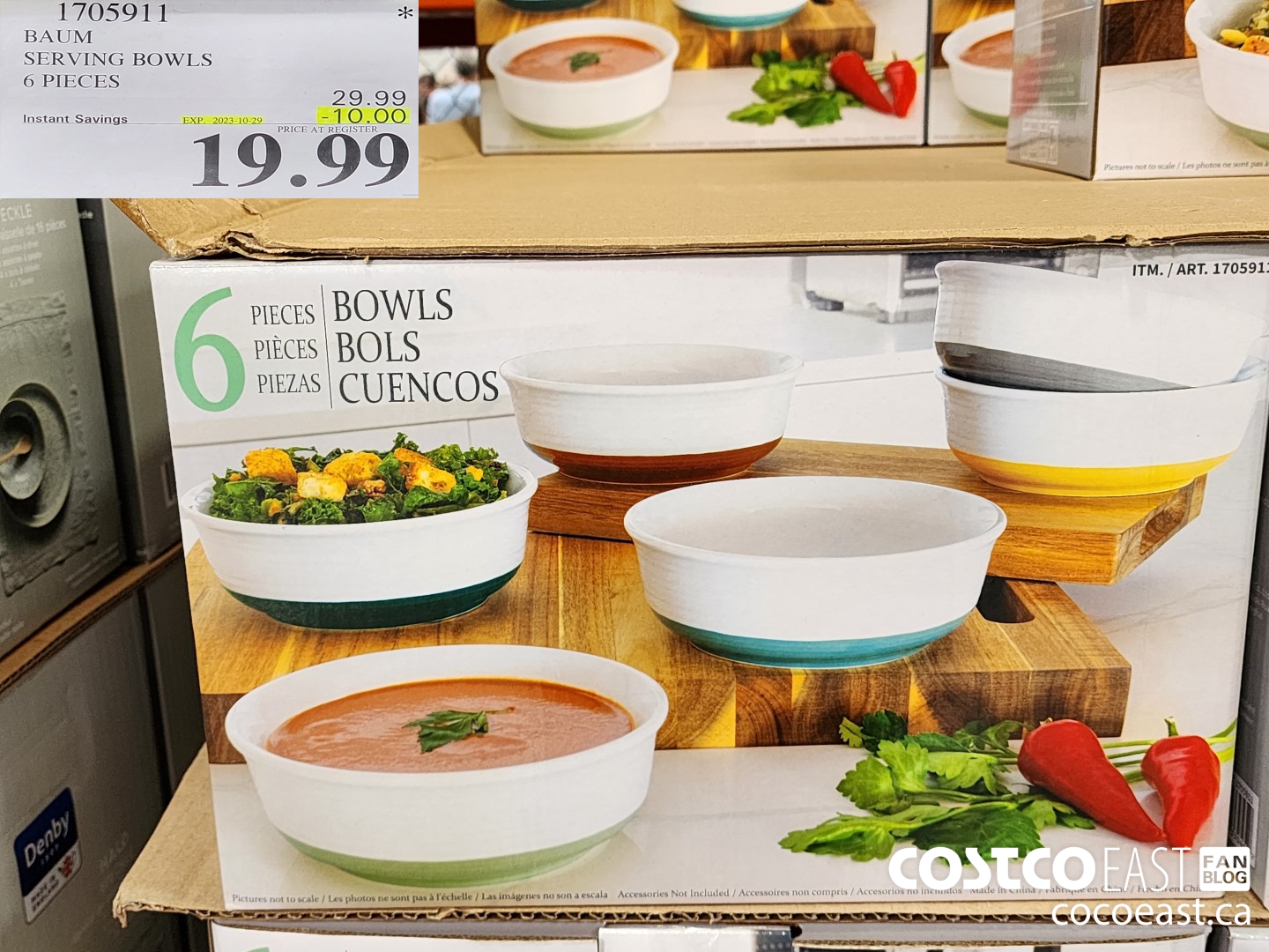 1705911 BAUM SERVING BOWLS 6 PIECES ($10.00 INSTANT SAVINGS EXPIRES ON 2023-10-29) $19.99