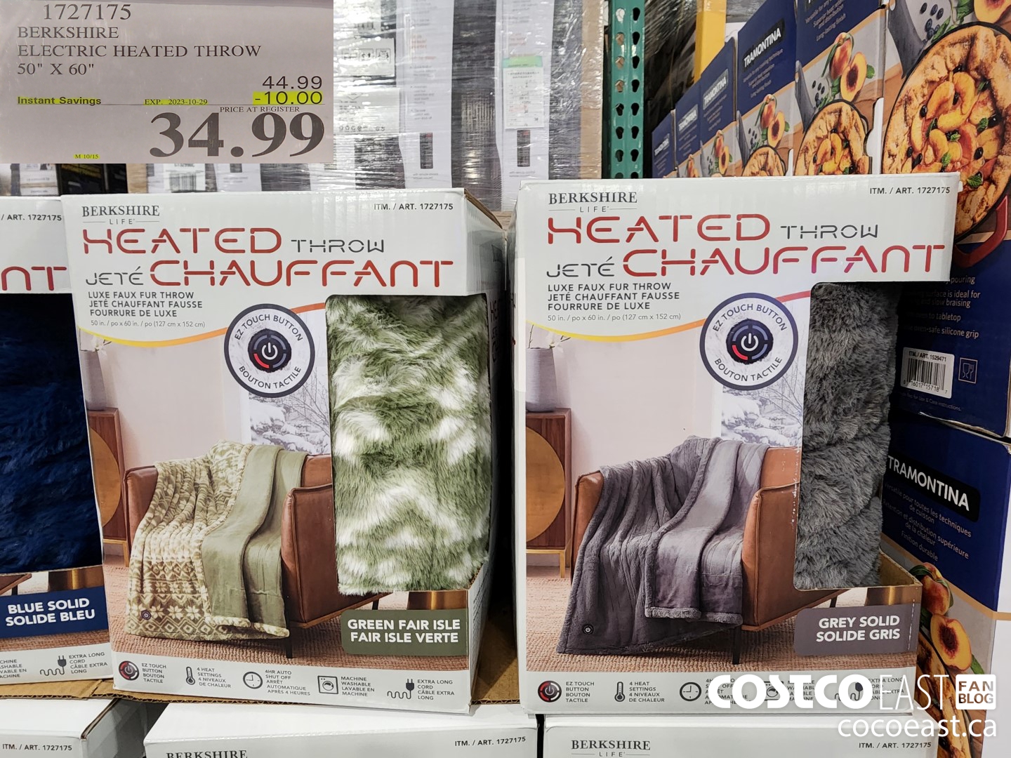 1727175 BERKSHIRE ELECTRIC HEATED THROW 50