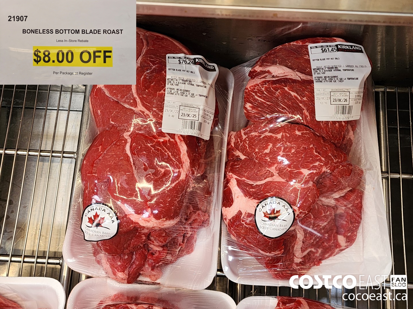 21907 BONELESS BOTTOM BLADE ROAST ($8.00 INSTANT SAVINGS)